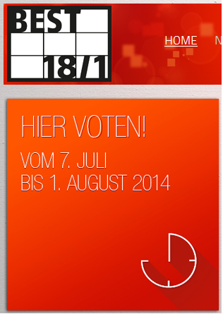 Voten TOP30 Plakatmotive stehen fest! Jetzt sind Sie die Jury des BEST 18/1 Awards!