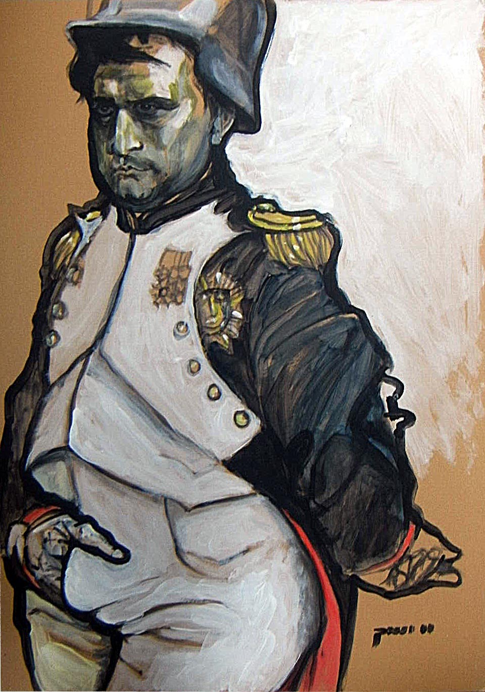 12 Lustige Porträts von Napoleon, Merkel, Beuys, Picasso...