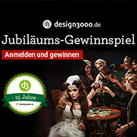 15_Jahre_d3_Gewinnspiel Design-Gewinnspiel zum 15 Jährigen design3000.de 