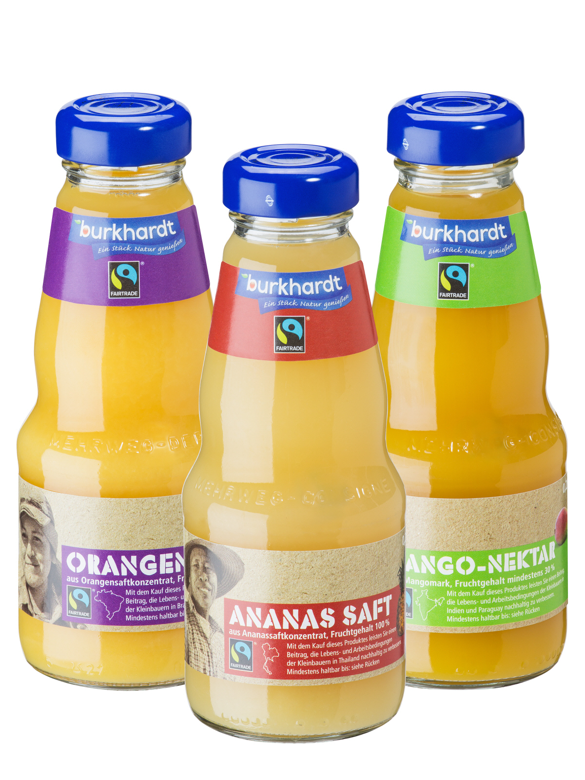 Burkhardt Fair Trade-Fruchtsäfte in neuen Genuss-Größen Burkhardt_Fairtrade_Packshot Burkhardt Fair Trade-Fruchtsäfte in neuen Genuss-Größen