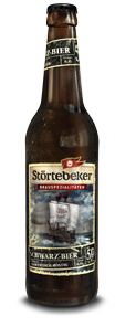 Schwarzbier-Flasche Störtebeker Schwarz-Bier zu Miesmuscheln: ein kulinarisches Erlebnis!
