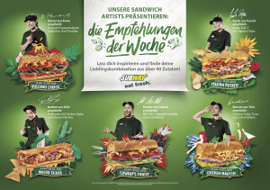 Subway Mitarbeiter präsentieren ihre Lieblings-Sub-Kreationen Die-Empfehlungen-der-Woche-von-Subways-Sandwich-Artists-300x211 Subway Mitarbeiter präsentieren ihre Lieblings-Sub-Kreationen