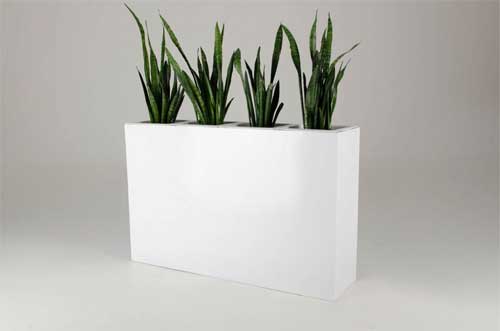 Pflanzkübel mit Doppelfunktion: Neue Raumteiler aus Fiberglas Pflanzkübel mit Doppelfunktion: Neue Raumteiler aus Fiberglas