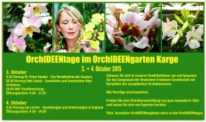 Plakat-Orchideentage-Orchideengarten-Karge-3-4-Oktober-2015-300x178 Europäisches Orchideensymposium im Orchideengarten Karge mit Bremer Unterstützung