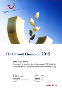 Umwelt1-212x300 Hotel Jardín Tecina zweifach vom deutschen Reiseveranstalter TUI ausgezeichnet 