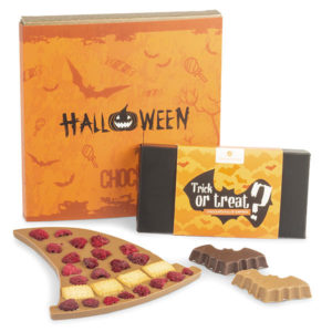 Schokoladiger-Hexenhut-und-Fledermuse-300x300 Schokoladige Halloween-Süßigkeiten von CHOCOLISSIMO