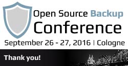 PM_osbconf_thank-you Rückblick zur Open Source Backup Conference 2016