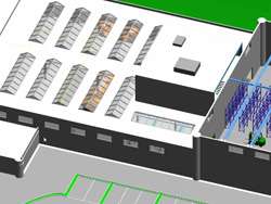 Fabrikplanungssystem Professionelle Planung einer Maschinenaufstellung in 3D