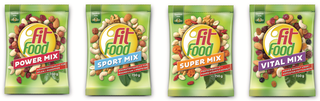 Kluth_FitFood SNACKEN BIS DIE HOSE PASST! KLUTH präsentiert FitFood im neuen Look und mit neuer Sorte.