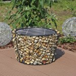 Feuerschale4-150x150 Gabionen-Trend im Garten weiter ungebrochen - Ein Klassiker neu erfunden: Gabionen-Feuerschale mit Grill verbindet Design und Funktionalität