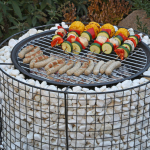 Feuerschale8-150x150 Gabionen-Trend im Garten weiter ungebrochen - Ein Klassiker neu erfunden: Gabionen-Feuerschale mit Grill verbindet Design und Funktionalität