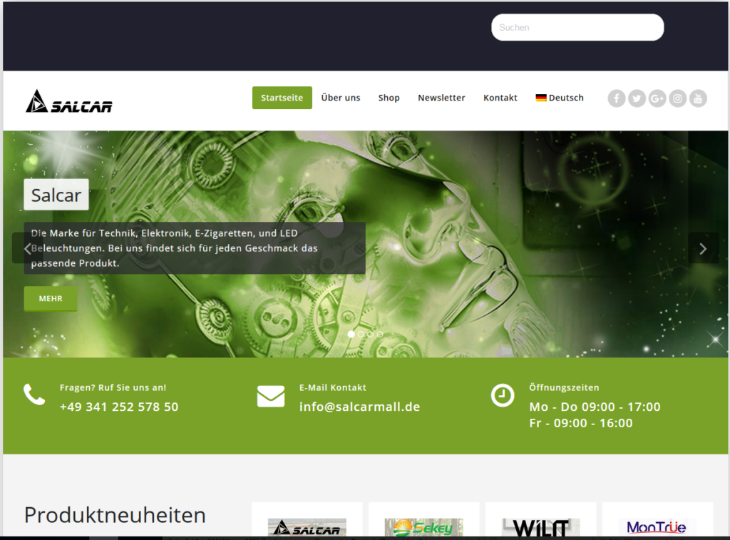 website_snip-1024x757 Salcar GmbH trumpft mit neuer Website auf!
