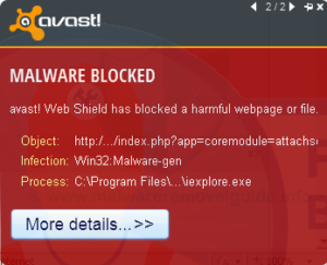 win32-virus-300x243 Win32: malware-gen Trojan Emotet beim Baidu Antivirus