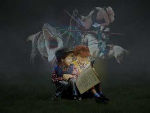 MitBuechernKoennenKinder-300x225 Mit Büchern können Kinder in ihre eigene kleine Welt eintauchen