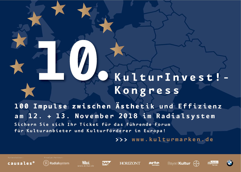 causales_KIK_Anzeige_klein 10. KulturInvest!-Kongress am 12. und 13. November in Berlin - Bis zum 30. Juni Frühbucherrabatt von 60,- Euro sichern!