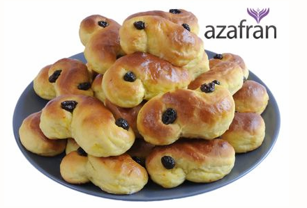 Azafran-Schwedische-Lussekatter „Schwedische Weihnachtsbäckerei“ made by Azafran: Festliche Rezepte mit Safranfäden und -pulver sowie den edlen Vanilleschoten von Azafran