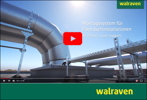 KW39_Freitag-Walraven-Flachdachinstallation-Video Walraven-Montagesystem zur Aufständerung von Flachdachinstallationen