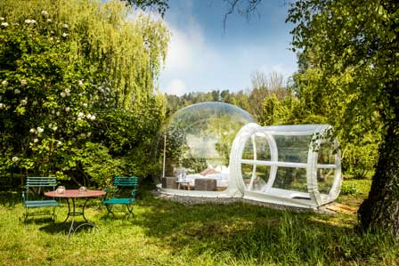 Warth_Kartause_Ittingen_Bubble_1©Medienstelle-Thurgau-Tourismus Aussergewöhnliche Nächte im Thurgau