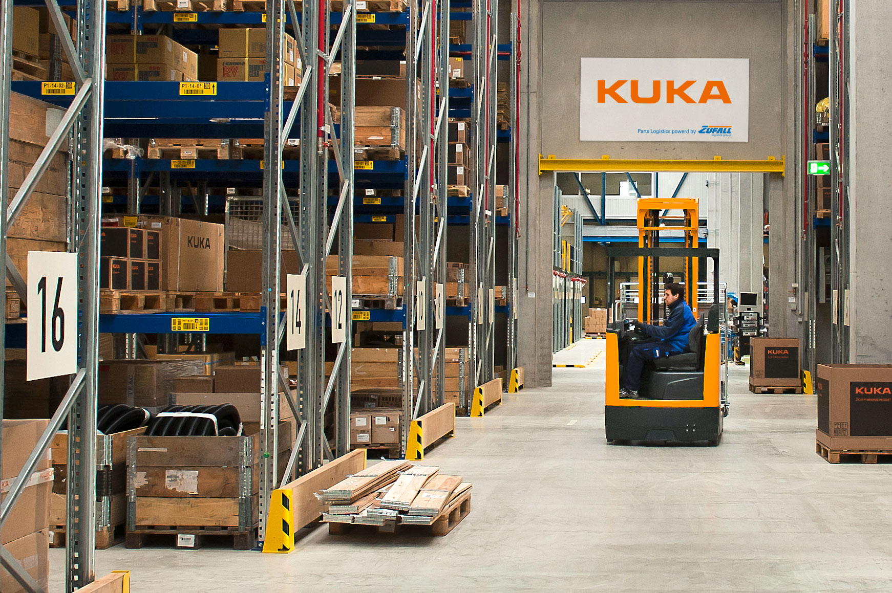 Das spezielle Logistik Center der ZUFALL logistics group für KUKA