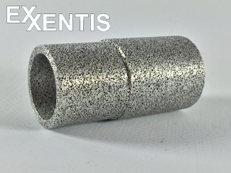 zylindrische-Schalldämpfer-aus-poroesem-Aluminium-druckluft Pneumatik- (Druckluft-) Schalldämpfer aus porösem Aluminium