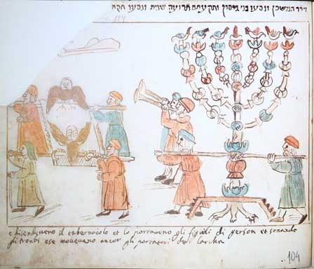 Ferrara entdecken auf seiner jüdischen Spur Pentateuch-italienisch-hebäisch-illustriert-von-Mosheh-Castellazzo_facsimile_Museo-MEIS-Foto-Claudio-Furin Ferrara entdecken auf seiner jüdischen Spur