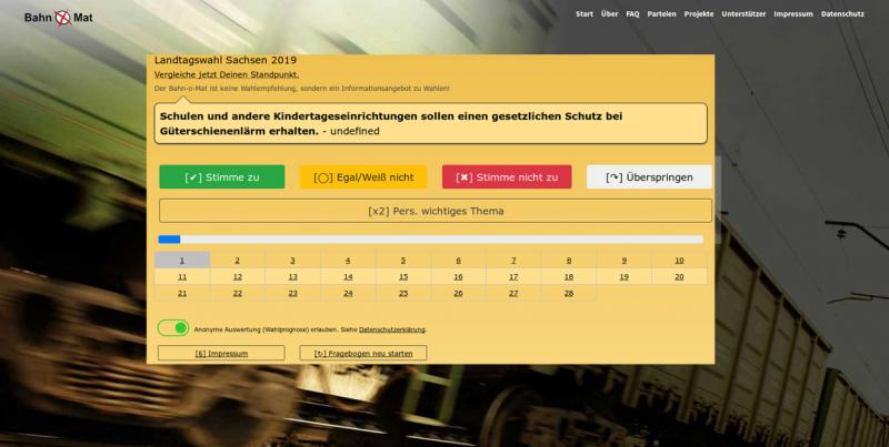 Bahn-o-Mat ist gefragte Wahlhilfe Bahn-o-Mat-3 Bahn-o-Mat ist gefragte Wahlhilfe