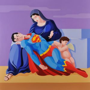 Kronsbein-2-300x300 Banksys Waffen, Superman & mehr in der Münchner Residenz - Galerie Kronsbein mit Urban & Pop Art Werken bei der 10. Münchner HIGHLIGHTS