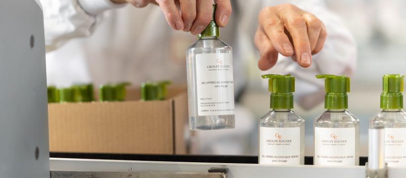 Corona-Krise: Produktionsumstellung bei Marke Yves Rocher - Herstellung von hydroalkoholischem Gel