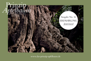 ERFAHRUNG: das Wurzelwerk unseres Lebens! – Neue Ausgabe des Online-Magazins Prinzip Apfelbaum Prinzip-Apfelbaum-Magazin_Ausgabe-16-ERFAHRUNG_Cover_Web_500-300x202 ERFAHRUNG: das Wurzelwerk unseres Lebens! – Neue Ausgabe des Online-Magazins Prinzip Apfelbaum