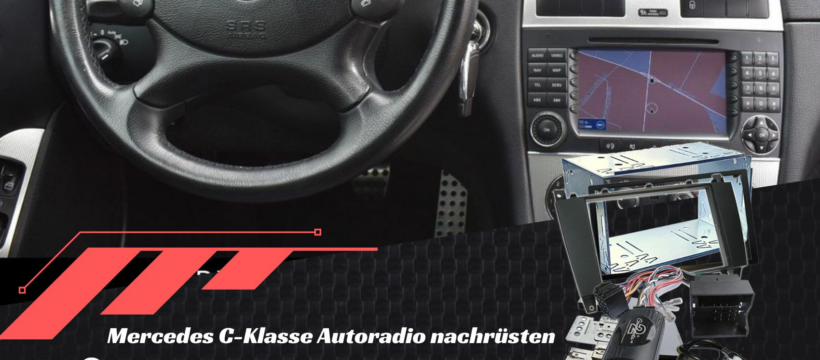 Mercedes C-Klasse W203 S3203 Autoradio Einbau Fremdradio