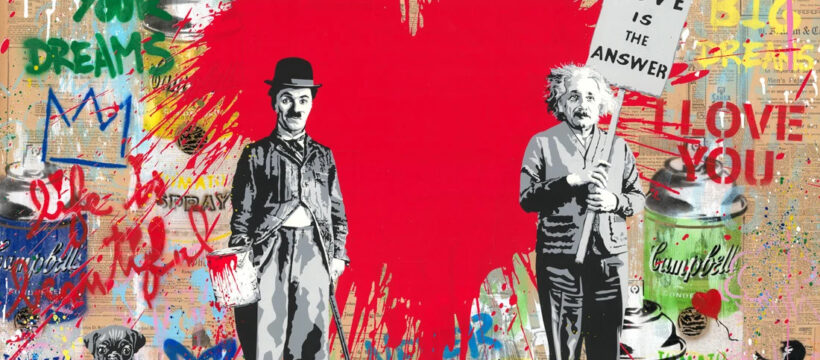 Mr. Brainwash Juxtapose original Unikat - FRANK FLUEGEL GALERIE