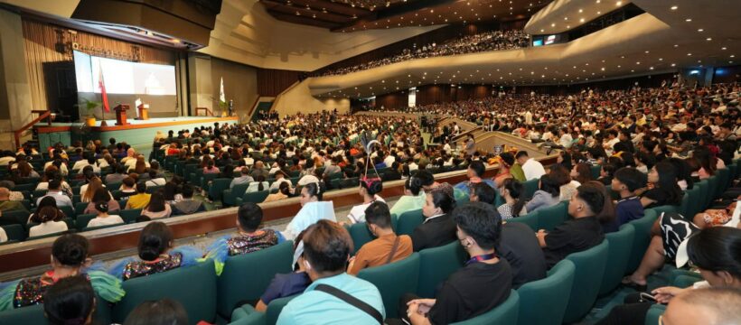 Shincheonji in den Philippinen bei einem asienweiten Seminar für Pastoren und Gläubige