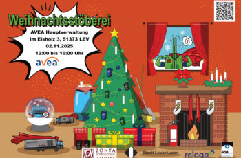 Weihnachtstöberei bei der AVEA: "Tauschen statt Wegwerfen" für Christbaumschmuck und Weihnachtsdekoration. Rahmenprogramm für Groß und Klein