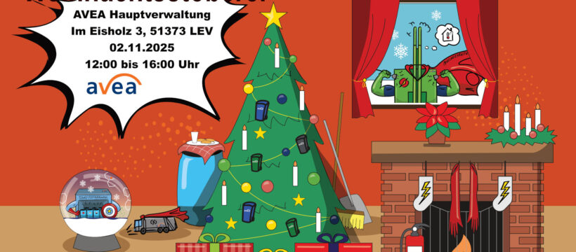 Weihnachtstöberei bei der AVEA: "Tauschen statt Wegwerfen" für Christbaumschmuck und Weihnachtsdekoration. Rahmenprogramm für Groß und Klein