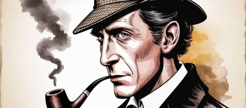 Illustration von Peter Cushing als Sherlock Holmes; Privatermittler in Luxemburg, Detektivagentur in Luxemburg, Detektivteam in Luxemburg, Wirtschaftsdetektei in Luxemburg