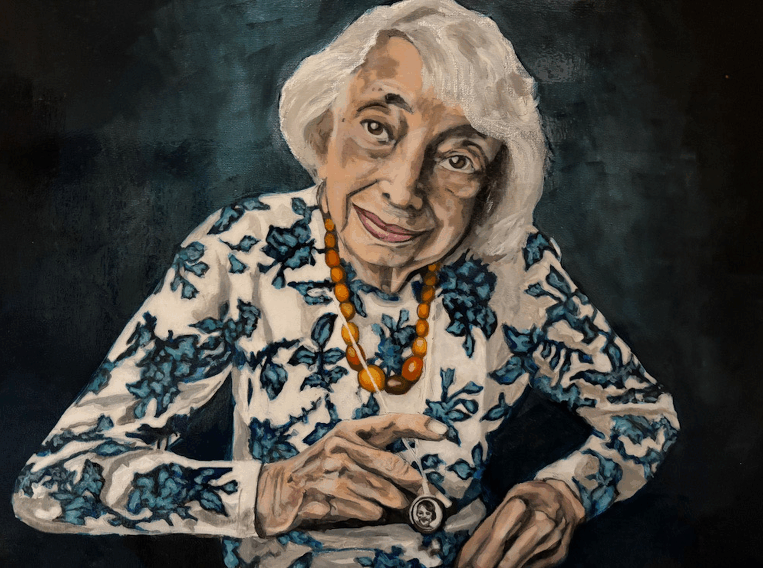 kKarlaHeleneHecker_PortraitMargotFriedlaender_Oelfarbe-Acryl-Lack-auf-Baumwollgemisch_40x50cm_2024-2025-scaled Highlights der 39. Jüdische Kulturtage München 2025